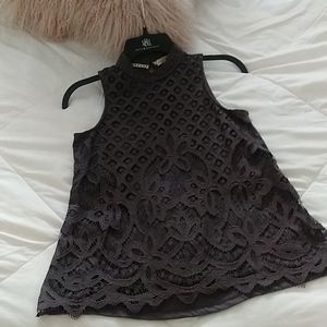 High neck sleeveless top